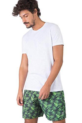 Camiseta, Taco, Básica Flamê Premium, Masculino, Branco, M