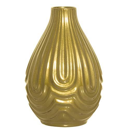 Vaso Vibrações Grande Ceramicas Pegorin Bronze Grande