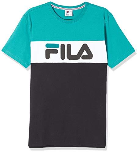 Camiseta Letter Colors, Fila, Masculino, Verde/Branco/Preto, GG