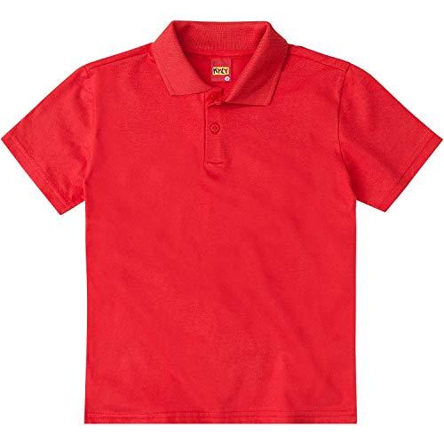 Camisa Polo, Meninos, Kyly, Vermelho, 8