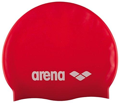 Arena Touca Classic Silicone, Vermelho/ Branco