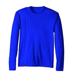 Camiseta UV Protection Masculina UV50+ Tecido Ice Dry Fit Secagem Rápida P Royal
