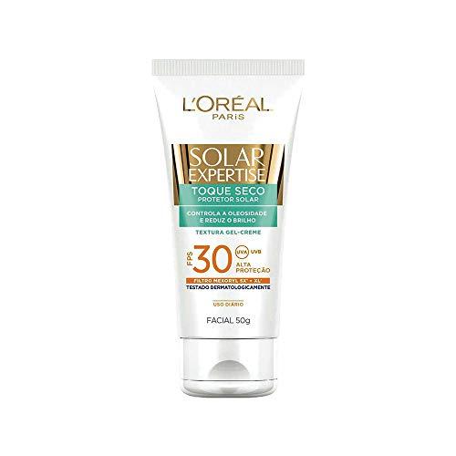 Protetor Solar Facial com Toque Seco FPS 30, L'Oréal Paris, Branco, 13