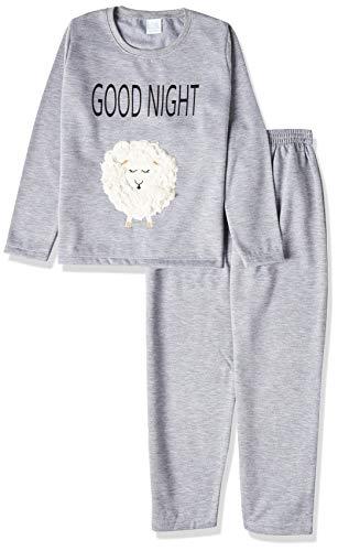 Conjunto de pijama , Pzama, Meninas, Cinza, 4