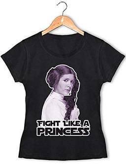 Camiseta Baby Look Fight Like A Princess