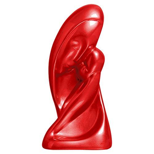 Escultura Madona Ceramicas Pegorin Vermelho No Voltagev