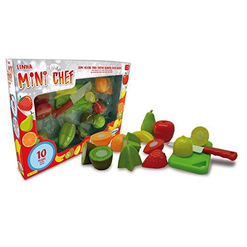 Mini Chef Frutas 10 Peças, Xalingo, Multicolorido, Pequeno