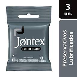 Conjunto de 3 Preservativos Lubrificados, Jontex, Branco