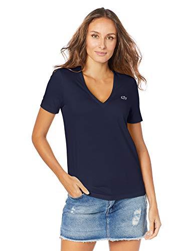 Camiseta, Lacoste, Feminino, Azul Marinho, 4G