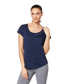 Camiseta Fitness, Colcci Fitness, Feminino, Azul (Azul Life), P