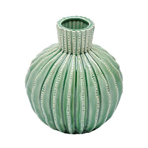 Vaso de Cerâmica Cactos Lyor Verde 15.9 x 16.9 cm