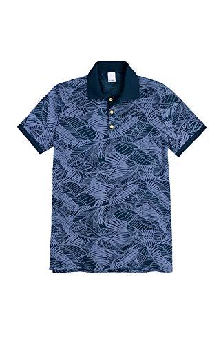 Camisa Polo Manga Curta ,Malwee, Masculino, Azul Marinho, XGG