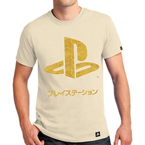 Camiseta playstation katakana gold - banana geek gg