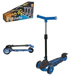 Patinete Radical Power 3 Rodas DM Toys Azul