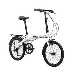 Bicicleta Eco+ Dobravel, Aro 20, 6 velocidades, Durban, Branca