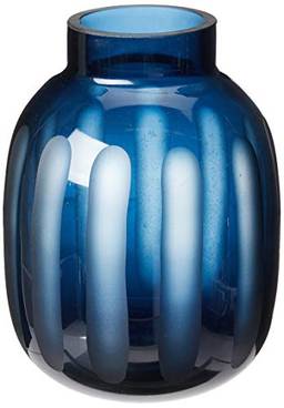 Mesmerize Vaso 18 * 13cm Vidro Azul Cn Home & Co Único