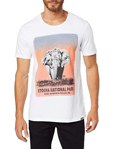 JAB Camiseta Estampada Etosha National Park Masculino, Tam G, Branco