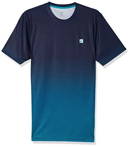 Camiseta Aztec Box Net, Fila, Masculino, Marinho/Azul Petroleo, P