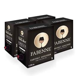 Fabenne Kit 4 Unidades Vinho Tinto Cabernet Sauvignon - Bag-in-Box 3 Litros cada