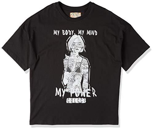 Camiseta My body. My Mind. My Power, Colcci, Feminino, Preto, M