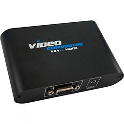 Conversor VGA Para HDMI VIDEO CONVERTER Preto PIX, Pix, Cabos para computadores e notebooks