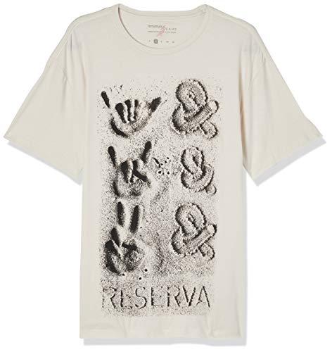 Camiseta estampa Areia, Reserva, Masculino, Off white, P