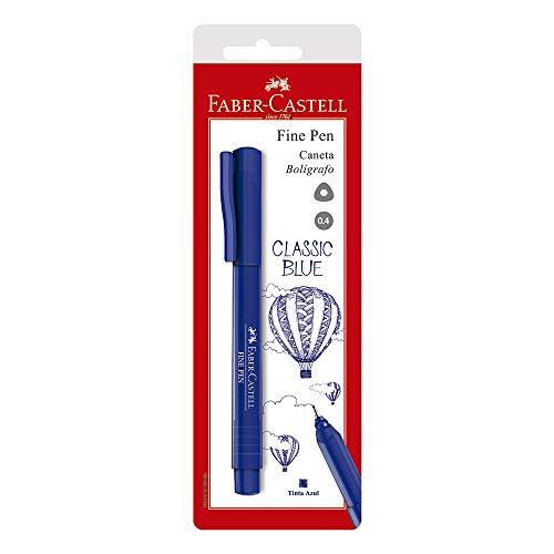 Caneta Fine Pen, Faber-Castell, SM/FPBAZZF, Azul