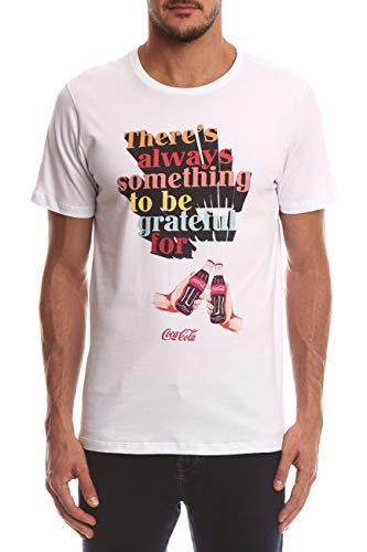 Camiseta Estampada, Coca-Cola Jeans, Masculino, Branco, P