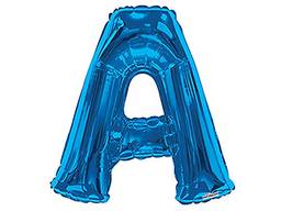 Balão Metalizado Supershape, Letra A, Pack, Regina, Azul