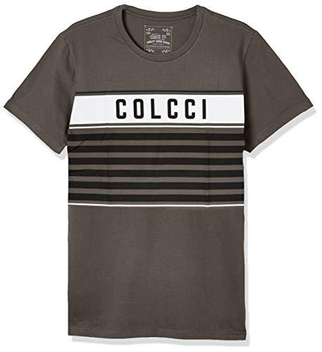 Camiseta Estampa, Colcci, Masculino, Cinza Alpen, M
