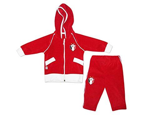 Conjunto calça e blusa com capuz Joinville, Rêve D'or Sport, Criança Unissex, Vermelho/Branco, P
