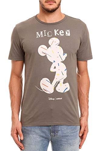 Camiseta Estampa Disney, Colcci, Masculino, Cinza (Cinza Alpen), P