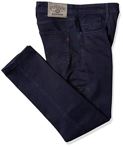 Calça Jeans Anbass Skinny, Replay, Masculino, Lavagem Blue Escuro, 38