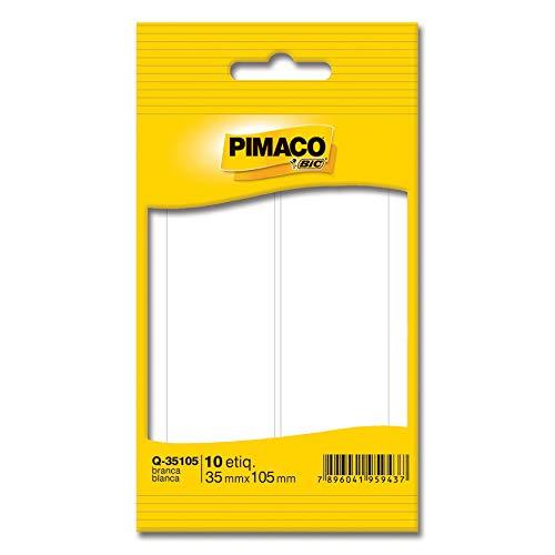 Etiqueta adesiva branca multiuso 35x105mm Q-35105 Pimaco, BIC, 886586, Branca, pacote de 5