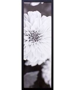 Quadro Decorativo em Floral Decore Pronto Preto/ Branco 33x93cm