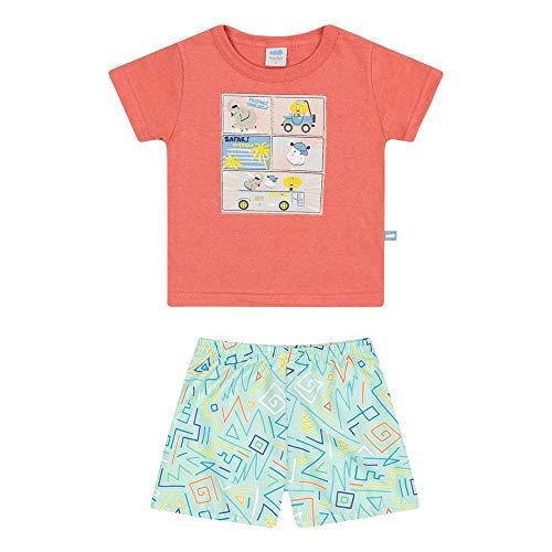 Conjunto Camiseta e Bermuda, Baby Marlan,   Bebê Menino, Cenoura, PB