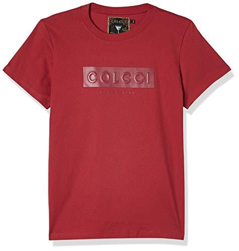 Colcci Camiseta Logomarca em Relevo Feminino, Tam G, Vermelho Philly