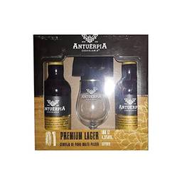 Kit de Cervejas Antuérpia Premium Lager com Taça