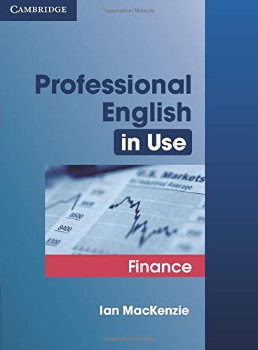 Professional English in Use: Finance