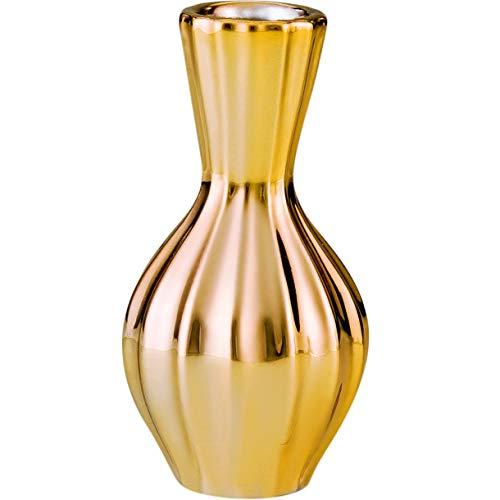 Vaso Dourado Em Cerâmica Mart Dourado