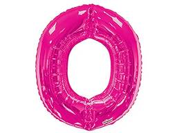 Balão Metalizado Supershape Letra O Rosa Pack Regina Rosa