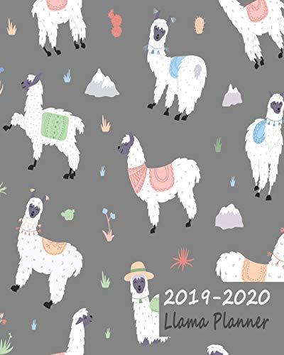 2019-2020 Llama Planner: Large Weekly Journal & Notebook