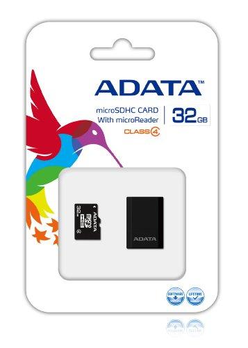 Cartão de Memória Classe 4, Micro SDHC com Adaptador SD, 32Gb, Adata, Cartões SD
