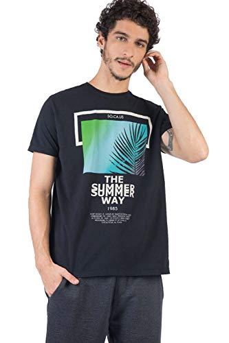 Camiseta Estampa The Summer Way, Taco, Masculino, Preto, G
