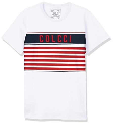 Camiseta Estampa, Colcci, Masculino, Branco, P