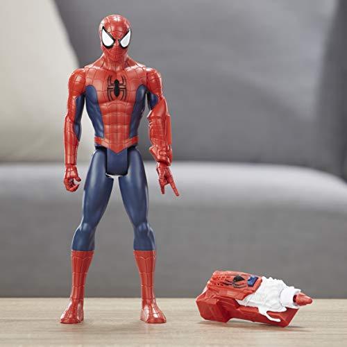 Boneco Titan Homem Aranha Power Fx 2.0, Spider-Man, E3552, Vermelho/Azul
