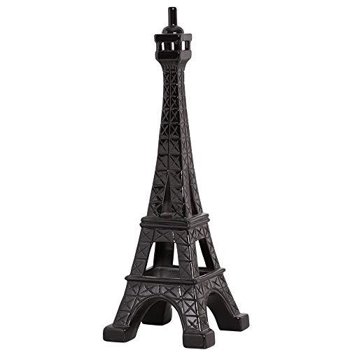Escultura Torre Eiffel Grande Ceramicas Pegorin Preto No Voltagev