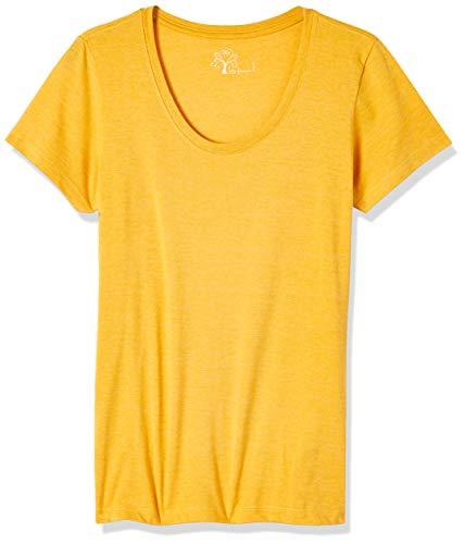 Camiseta, Taco, Gola Olimpica Basica, Feminino, Amarelo, GG