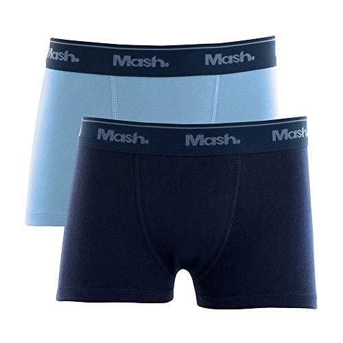 Mash Kit 2 Cuecas Boxer, Meninos, Azul, GG