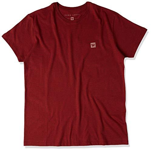 Hang Loose Camiseta Silk Mc Basic Masculino, P, Mescla Vermelho Vivo
